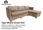 Design House Tiger Weave Corner Unit-1600mm x 850mm x 750mm