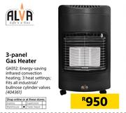 Alva 3 Panel Gas Heater