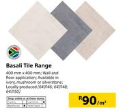 Basali Tile Range-400mm x 400mm Per Sqm