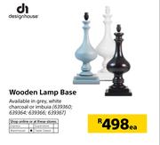 Design House Wooden Lamp Base-Each
