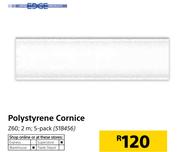 Edge Polystyrene Cornice Z60, 2m-5 Pack