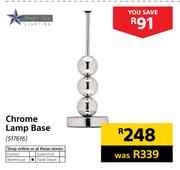 Bright Star Chrome Lamp Base