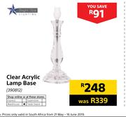 Bright Star Clear Acrylic Lamp Base