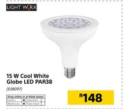 Light Worx 15W Cool White Globe LED PAR38