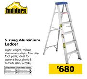 Builders 5 Rung Aluminium Ladder