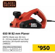 Black & Decker 650W 82mm Planer KW712