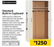 Home & Kitchen Standard Built In Cupboard-2100mm(h) x 900mm(w) x 500mm(d)