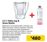 Table Jug 2.7Ltr + Glass Bottle