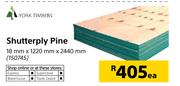 York Timbers Shutterply Pine-18mmX1220mmX2440mm