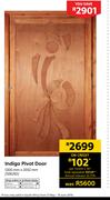 Indigo Pivot Door 1200mm x 2032mm