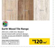 Earth Wood Tile Range-250mm x 500mm Per Sqm