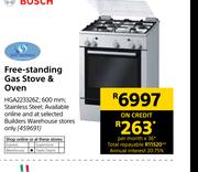 Bosch Free Standing Gas Stove & Oven HGA223326Z