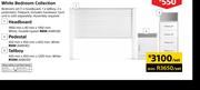 Home & Kitchen White Pedestal 450mm x 450mm x 650mm