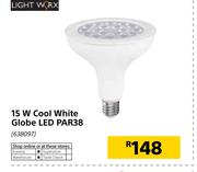 Light Worx 15W Cool White Globe LED PAR38