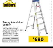 Builders 5-Rung Aluminium Ladder