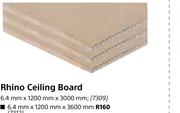 Rhino Ceiling Board 6.4mmX1200mmX3600mm