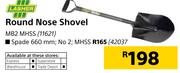 Lasher Round Nose Shovel MB2 MHSS