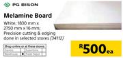 PG Bison Melamine Board- 1830mmX2750mmX16mm