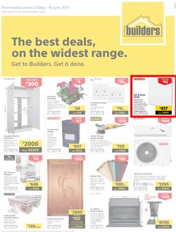 Builders Inland : The Best Deals On The Widest Range (21 May - 16 June 2019), page 1