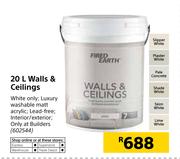 Fired Earth 20Ltr Walls & Ceilings