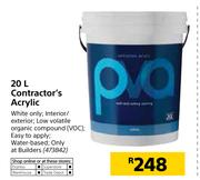 Contractor's 20Ltr Acrylic