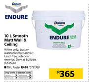 Duram Endure 10Ltr Smooth Matt Wall & Ceiling
