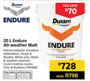 Duram Endure 20Ltr All Weather Matt