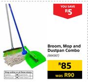 Broom, Mop & Dustpan Combo