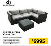 Design House 3 Piece Verona Corner Set