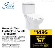 Solo Bermuda Top Flush Close Couple Toilet Suite