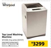 Whirlpool 9Kg Top Load Washing Machine White WTL900