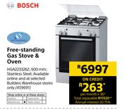 Bosch Free Standing Gas Stove & Oven HGA223326Z