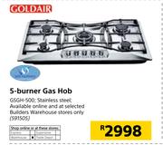 Goldair 5 Burner Gas Hob GSGH-500