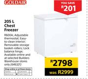 GoldAir 205Ltr Chest Freezer R600A