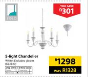 Eglo 5-Light Chandelier White