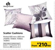 Designhouse Scatter Cushions Printed 600mm x 600mm-Each