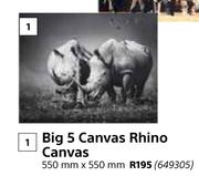 Designhouse Big 5 Canvas 550mm x 550mm