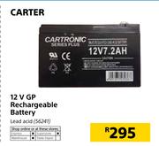 Carter 12V GP Rechargeable Battery Lead Acid