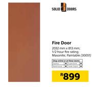 Solid Doors Fire Door 2032mmx813mm