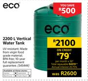 Eco 2200Ltr Vertical Water Tank