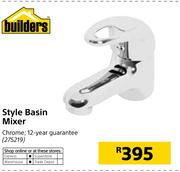 Builders Style Basin Mixer