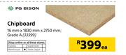 PG Bison Chipboard-16mmX1830mmX2750mm-Each