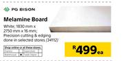 PG Bison Melamine Board- 1830mmX2750mmX16mm