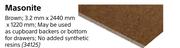 PG Bison Masonite Brown 3.2mm x 2440mm x 1220mm-Each