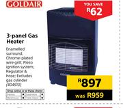 Goldair 3 Panel Gas Heater