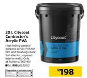 Citycoat Contractors Acrylic PVA-20Ltr