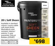 Fired Earth 20Ltr Soft Sheen