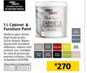 Fired Earth 1Ltr Cabinet & Furniture Paint