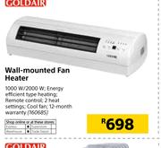 Goldair Wall Mounted Fan Heater