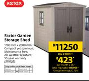 Keter Factor Garden Storage Shed-1780mm x 2080mm